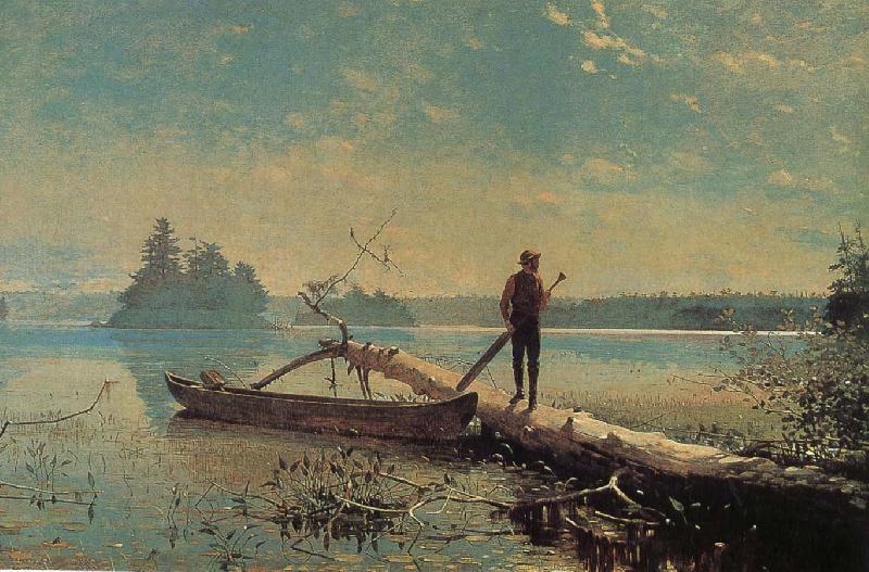 Winslow Homer Morning on the lake oil painting picture